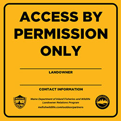 View full size of Access by Permission Only sign