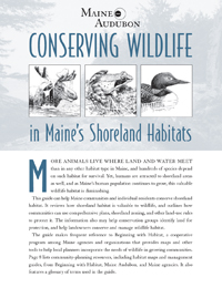 Conserving Wildlife in Maine’s Shoreland Habitats (PDF)