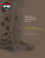 2019-2020 Non-Game Mammals Conservation & Management Report